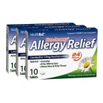 HealthA2Z Allergy Relief | Loratadine 10mg | Antihistamine | Non-Drowsy | Relief from Itchy Throat, Sneezing, Runny Noses |24-Hours Allergy Medicine (30 Tablets (Pack of 3))