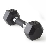 CAP Barbell Coated Dumbbell Weights with Padded Grip, Single, 12 LBS