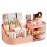 POFUOT skin care organizer,Makeup Desk Organizer With Drawers,Countertop Organizer for Cosmetics,Vanity brush with Holder for Lipstick, Brushes, Eyeshadow, and Desktop Finishing Dresser (D-pink)