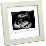 KeaBabies Baby Sonogram Picture Frame - Modern Ultrasound Picture Frames for Mom to Be, First Pregnancy Gifts for Expecting Mom & First Time Dad, Baby Gender Reveal Gifts(Sage)
