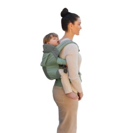 LLLbaby 3-in-1 Ergonomic CarryOn Airflow Toddler Carrier with Lumbar Support & Breathable Mesh Lining (25-60 lbs), Supportive & Comfortable, Multi-Position Carrying for Hiking & Travel (Willow)