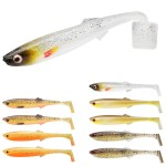 TRUSCEND Hand-Painted Soft Fishing Lures 10PCS, Paddle Tail Swimbaits, Fishing Lures for Bass Trout Crappie Walleye, Durable Plastic Bait for Bass Fishing, Shad Fishing Bait for Freshwater Saltwater