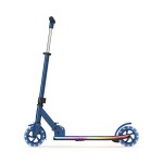 Jetson Highlight 2-Wheel Kick Scooter, Kinetic Lights on Deck and Wheels, 6 Inch Wheels, Rear Brake, Easy-Folding Mechanism, Ages 6+, Blue, JHGLT-BLU