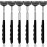 Yexixsr 6 Pack Back Scratcher Extendable Metal Portable Back Scratcher for Men Women Adults, Telescoping Back Massager with Rubber Handles, Stocking Stuffers Gadgets
