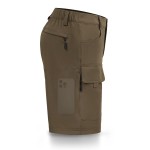 Hiauspor Men\'s Hiking Cargo Shorts 9/10 Quick Dry Lightweight Waterproof for Golf Tactical Fishing Casual with 6 Pockets (Brown, 36)