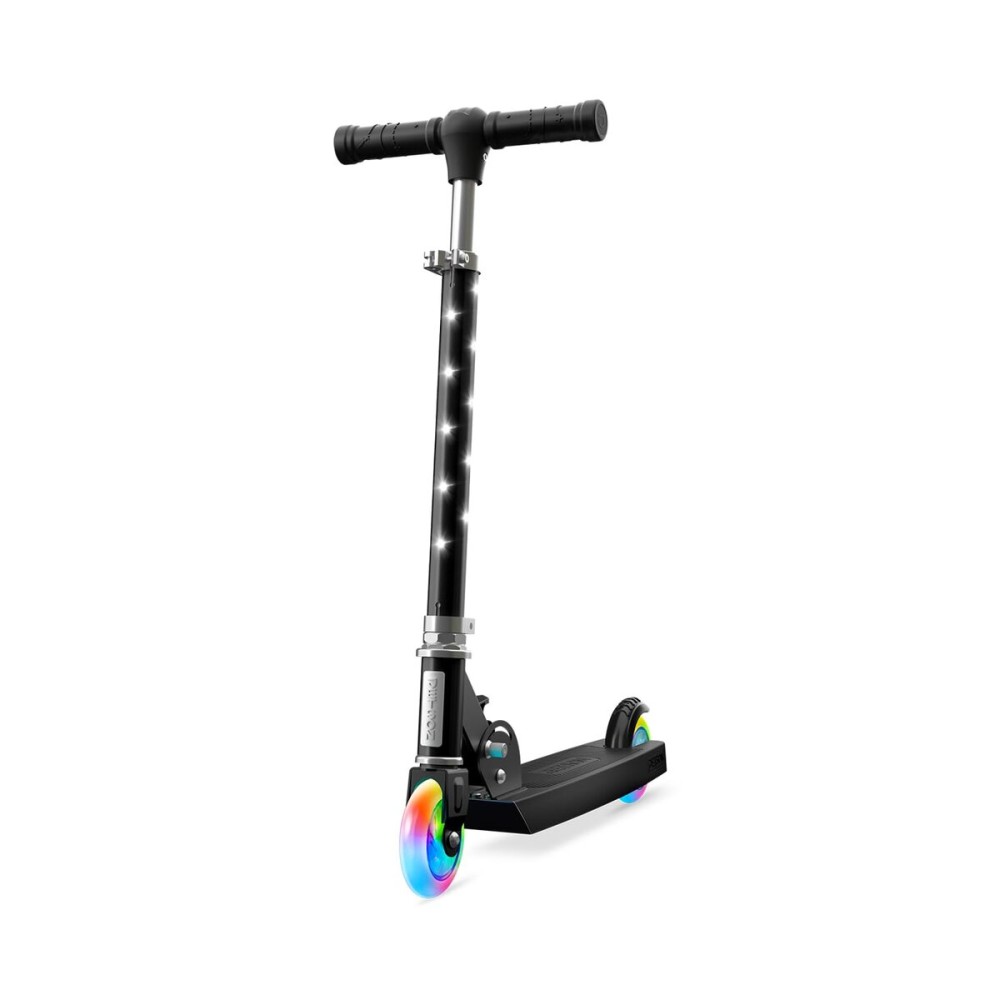 Jetson Moonbeam 2-Wheel Light Up Kick Scooter, Light up Stem & Wheels, Height Adjustable Handlebar, Rear Brake, Foldable, Ages 5