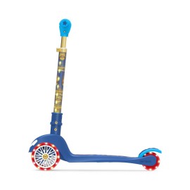 Jetson Sonic Three-Wheel Light Up Kick Scooter, Light up Stem & Wheels, Height Adjustable Handlebar, Rear Brake, Foldable, Ages 3+, JSONC-3KIK