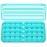 Zoksi Monthly Pill Organizer 1 Times a Day, 30 Day Pill Box Organizer,One Month Pill Case for Travel, 31 Day Daily Medcine Container for Vitamins, Supplement & Medication(Cyan)