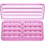 Zoksi Monthly Pill Organizer 1 Times a Day, 30 Day Pill Box Organizer,One Month Pill Case for Travel, 31 Day Daily Medcine Container for Vitamins, Supplement & Medication(Purple)