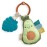Itzy Ritzy Infant Toy & Teether - Itzy Pal Baby Teething Toy Includes Lovey, Crinkle Sound, Textured Ribbons & Silicone Teether for Newborn (Avocado)