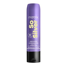 Matrix So Silver Purple Conditioner - Tones Blonde & Grey Hair, Eliminates Brassiness, Infused With Purple Pigments, Salon-Quality, Vegan