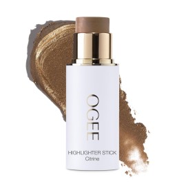 Ogee Sculpted Face Stick - Citrine (CITRINE - RADIANT GOLD SHIMMER) Certified Organic Bronzer Stick & Highlighter Makeup - Multi-Use Bronzer Stick for Face