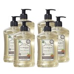 A LA MAISON French Liquid Hand Soap, Almond - Natural Hand Wash Made with Essential Oils - Biodegradable, Plant-Based, Vegan, Cruelty-Free, Alcohol & Paraben Free (16.9 oz, 6 Pack)