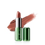 Clinique Pop Longwear Lipstick | Long Lasting, Satin, Matte + Shine, Cappuccino Pop, 1 Count