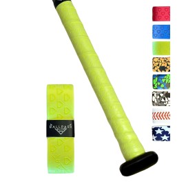 Ballpark Elite Bat Grip Tape for Baseball/Softball | 1.10 MM Precut Baseball Bat Grip Replacement | Neon Yellow Grip Tape