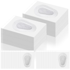 Panitay 40 Pcs Adhesive Eye Patches for Adults Disposable Breathable Medical Eye Patch for Amblyopia Lazy Latex Free Adhesive Bandages for Men(3.3 x 2.3 Inch,White)