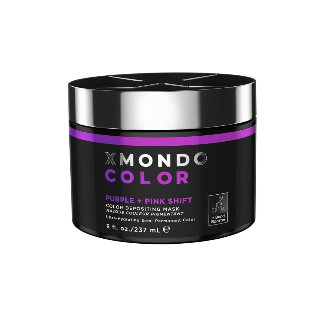 XMONDO Color Pink + Red Shade Shift Mask - Semi-Permanent Dye with Bond Booster & Hyaluronic Acid, 8 oz