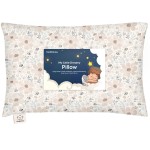 Toddler Pillow with Pillowcase - 13x18 My Little Dreamy Kids Travel Bed Pillows for Sleeping, Organic Cotton Small Pillowcase, Soft & Breathable, Machine Washable, Toddlers 2-5 years old (Flora Vale)