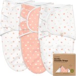 KeaBabies 3-Pack Organic Baby Swaddle Sleep Sacks - Swaddles for Newborns, Infant 3-6 Months, Baby Girls, Boys, Soft & Snug Newborn Sleep Sack, Nursery Swaddling Blankets (Butterflies, L)