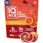 IQMIX Hydration Electrolyte Powder - 4-in-1 Formula for Hydration, Mental Clarity, Mood and Recovery - Sugar-Free Drink Mix, Keto, Magnesium L-Threonate, Lions Mane - 40 Count Blood Orange