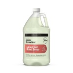 Clean Revolution Liquid Gel Hand Soap, Silky Rich Liquid, Quick Lather, Fast Rinsing, Contains Real Essential Oils (Geranium Mint) 128 Fl Oz