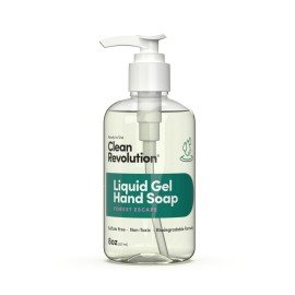 Clean Revolution Liquid Gel Hand Soap, Silky Rich Liquid, Quick Lather, Fast Rinsing, Contains Real Essential Oils (Forest Escape) 8 Fl Oz