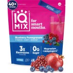 IQMIX Hydration Electrolyte Powder - 4-in-1 Formula for Hydration, Mental Clarity, Mood and Recovery - Sugar-Free Drink Mix, Keto, Magnesium L-Threonate, Lions Mane - 40 Count Blueberry Pomegranate