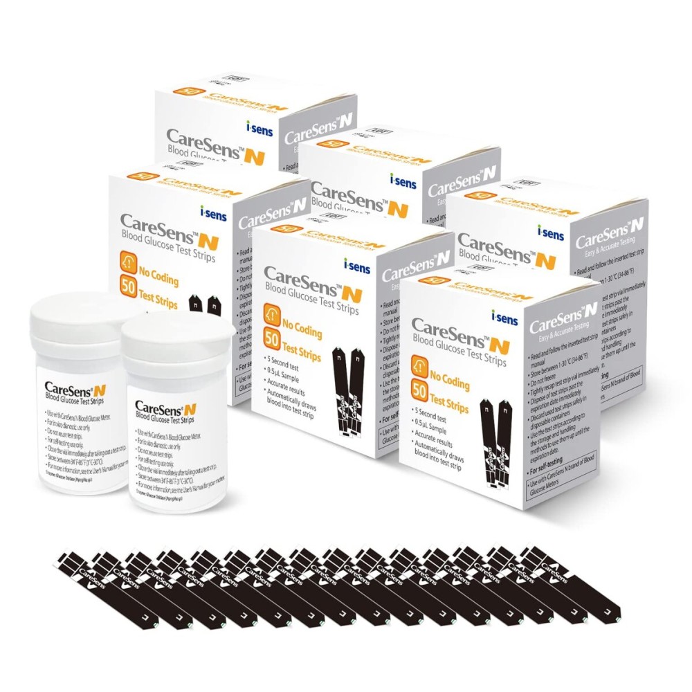 CareSens N Blood Glucose Test Strips (300 ct) - Only for CareSens N Family Meter Kits