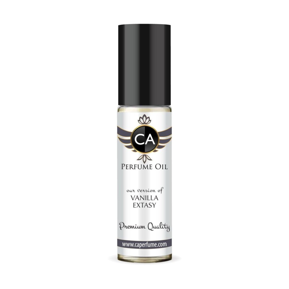 CA Perfume Impression of Vanilla Extasy for Women Fragrance Oil Amber Vanilla Scent Long Lasting Perfumes for Women Travel Size TSA Ready Mini Parfum Body Oil Roll-on 0.33 Fl Oz 10ml
