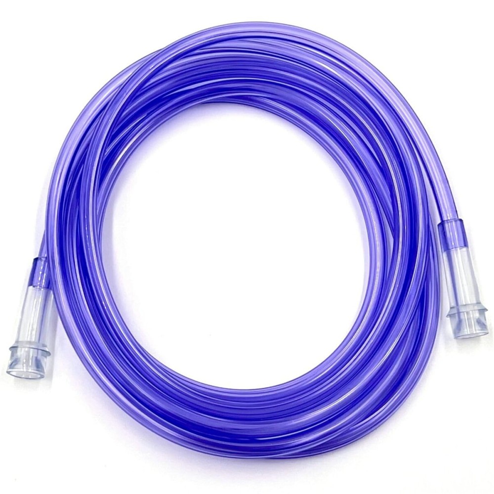ResOne 7Ft Oxygen Supply Tubing, Crush Resistant, Standard Connectors for Nasal Cannulas, Cannula Nasal Tubing, Oxygen Concentrator - Purple