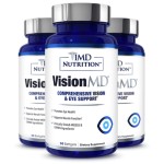 1MD Nutrition VisionMD Eye Vitamin CARMIS - with Lutein & Zeaxanthin | Supports Vision Health, Everyday Eye Strain, & Occasional Dry Eye | 90 Softgels (3-Pack)