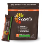 CocoaVia Cardio Health Cocoa Powder, 15 Single Serve Sticks, 500mg Cocoa Flavanols, Support Heart Health, Boost Nitric Oxide, Improve Circulation, Energy, Preworkout, Travel-Friendly, Vegan, Cacao