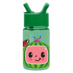 Simple Modern CoComelon Kids Water Bottle Plastic BPA-Free Tritan Cup with Leak Proof Straw Lid | Reusable and Durable for Toddlers, Boys | Summit Collection | 12oz, CoComelon Watermelon