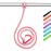 OCEANBROAD Kayak Paddle Leash with D-Ring Stretchable Bungee Strap Lanyard Rope for SUP Kayaking Boating Canoeing Fishing Pole Rod 4-7 Feet Pink 1 Pack