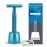 Double Edge Safety Razor with Stand, Single Blade Razors for Men and Women, with 10 Stainless Steel Double Edge Blades, Smooth and Close Shave, Plastic Free, Blue
