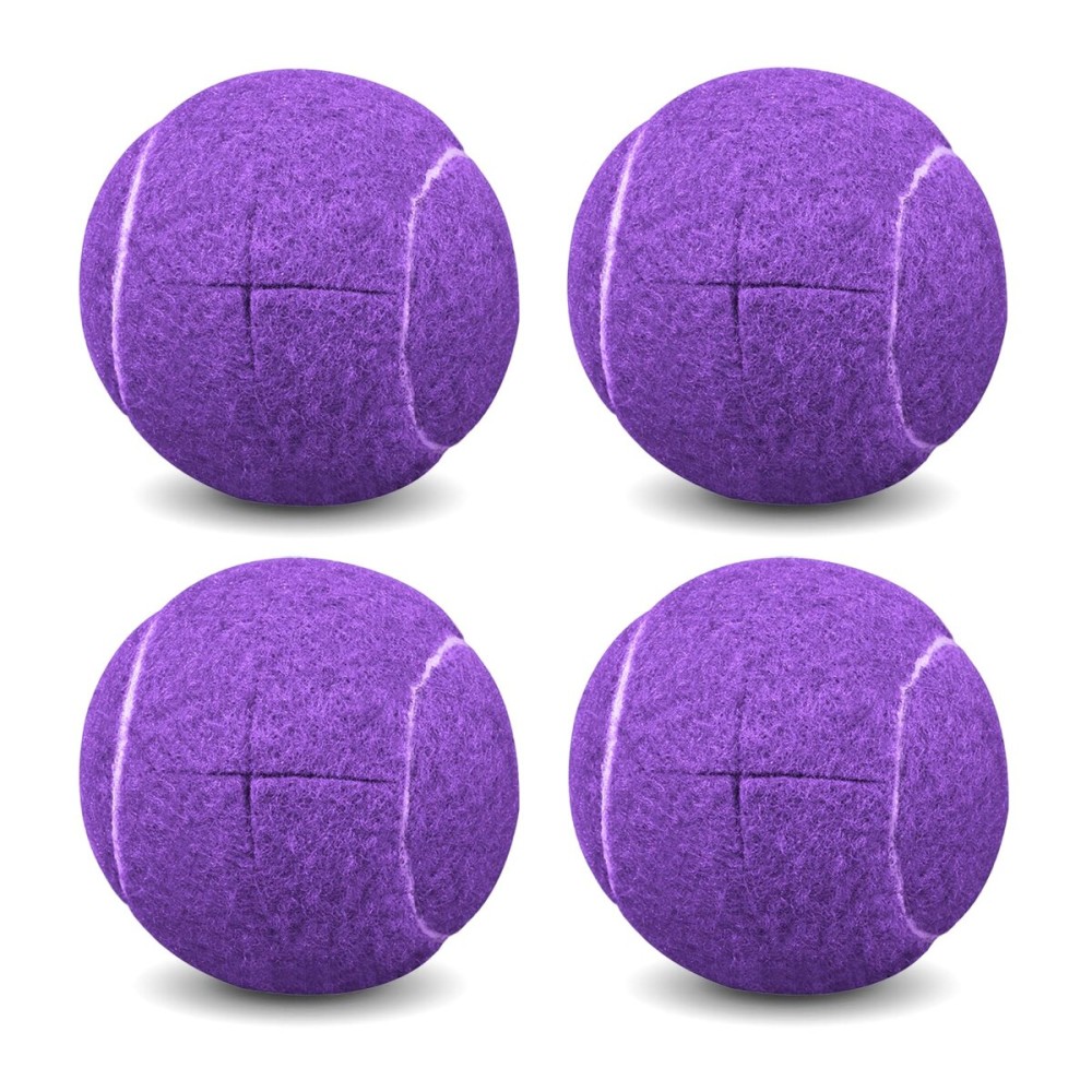 Walker Tennis Balls Precut Tennis Balls for Walkers 4PCS Walkers Legs Universal Precut Glide Balls, Heavy Duty Long Lasting Felt Pad Glide Coverings for Furniture Legs and Floor ProtectionPurple