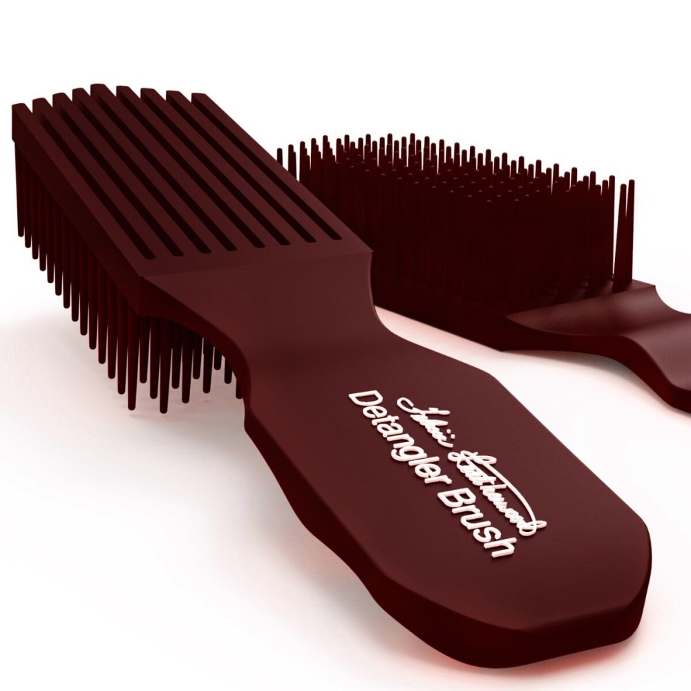 Maroon Detangler Brush by Felicia Leatherwood - For Kinky, Curly, Wavy 4c or Straight Hair - Tame Your Tangles Smooth Your Coils - Pain Free for All Ages