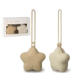 Moonkie Silicone Pacifier Holder Case, Cute Portable Pacifier Storage Case, 2 Pack