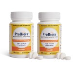 ProBiora Oral-Care Chewable Probiotic Tablets | Probiotic Supplement for Women & Men | Healthier Teeth & Gums | Fresher Breath | Whiter Teeth | 30 Count | Pack of 2 | Orange