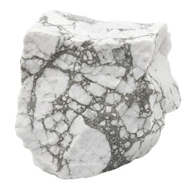 Amazing Gemstone Howlite Raw Crystals and Healing Stones, Natural Rocks For Tumbling - DIY Raw Stones And Crystals (1 Piece)