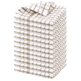 Nialnant 12PCS Little Yellow Plaid Dish Cloths,100% Cotton Soft Absorbent Cleaning Rags,Quick Drying Dish Towels for Kitchen,Washing Dishes-Little Yellow Plaid,12 x 12 in