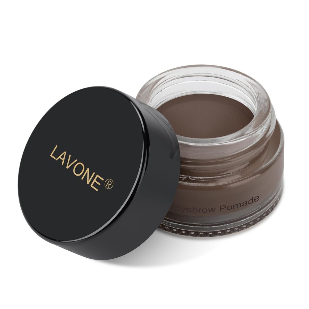 Eyebrow Pomade - Waterproof Brow Pomade for Long-lasting Results,Smudge Proof and Sweat Resistant Formula,Natural Eyebrow Makeup for All Skin Types and Tones - Black Brown