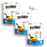 FryAway Super Fry Cooking Oil Solidifier, Super Value 3-Pack - Solidifies 4.5 Gallons Cooking Oils - Plant-Based Powder - Fry Oil Away for Mess-Free Cleanup and Disposal - Easy to Use, Made in the USA