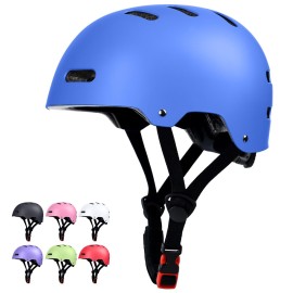 Skateboard Bike Helmet for Adults Women Men Youth Kids (2-3-5-8-14+ Years Boys Girls) - Lightweight Multi-Sport Adjustable Helmets for Bicycle Skateboard Scooter Skate Cycling