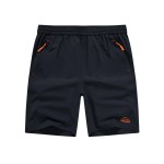 TBMPOY Men\'s Shorts 9 Hiking Running Shorts Zipper Pockets Athletic Outdoor Sports Gym Workout Short 4 Pockets Navy XL