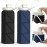 BEAUTAIL Collapsible Water Bottles 20.6oz, Silicone Foldable Portable Travel Water Bottle, BPA-Free, Leakproof Reusable for Traveling Camping Hiking Sports Outdoor, 2 Pack (Black+Dark Blue)