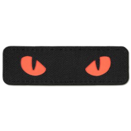 M-Tac Cat Eyes - Glow in The Dark - Morale Patches Tactical Patch Military Combat Hook Fasteners (Black/RED/GID)