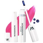 Wonderskin Wonder Blading All Day Lip Stain Peel Off Masque and Reveal Kit - Long Lasting, Waterproof Pink Lip Tint, Transfer Proof Natural Makeup Stain Kit (Neon Rose)