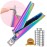 Chameleon Premium Nail Clippers with Magnets Sizers for Acrylic Nails, Artificial Fake Nail False Nail Tip Cutter Trimmer Manicure Pedicure Sharp Blade Clip Tool For Salon Home Art Beauty