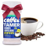 Coffee Tamer Coffee Acid Reducing Granules - Reduces Coffee Acids by up to 90% - All-Natural Minerals - Keto Friendy - Sugar Free, Calorie Free, Non-GMO, and Gluten Free - 2.4oz Shaker Bottle